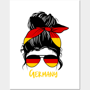 German Girl, German girlfriend, Germany Messy bun Posters and Art